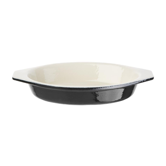 Vogue Gratinschale 650ml schwarz oval Vogue Gratinschale 650ml schwarz oval