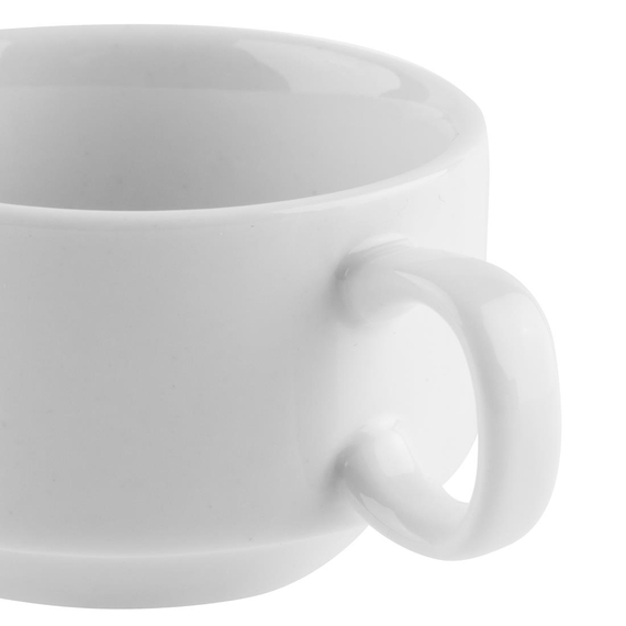 Olympia Whiteware stapelbare Espressotassen 85ml 3oz (12 Stück) 3 Olympia Whiteware stapelbare Espressotassen 85ml 3oz (12 Stück)