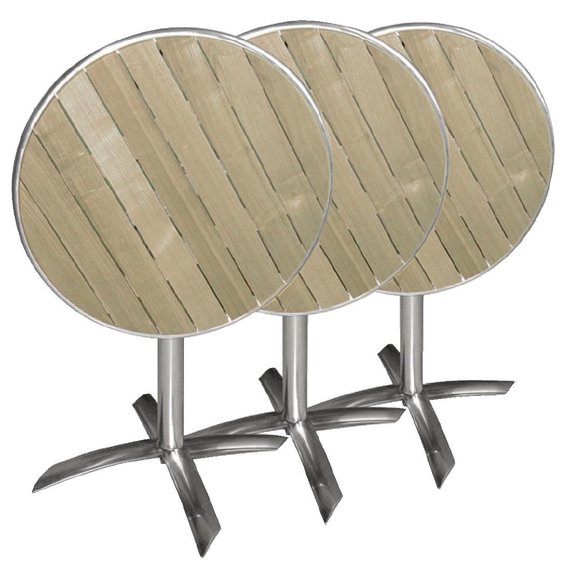 Bolero runder klappbarer Tisch Eschenholz 1 Bein 60cm Bolero runder klappbarer Tisch Eschenholz 1 Bein 60cm