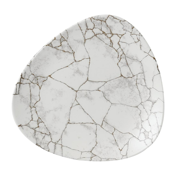 Churchill Studio Prints Kintsugi Achatgraue Lotusteller, 254 mm, (12 Stück) 2 Churchill Studio Prints Kintsugi Achatgraue Lotusteller, 254 mm, (12 Stück)