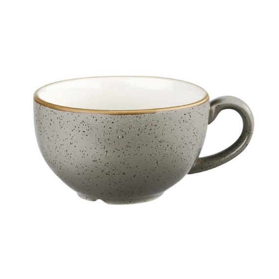 Churchill Stonecast Cappuccinotasse, Pfefferkorngrau, 237 ml, (12 Stück) Churchill Stonecast Cappuccinotasse, Pfefferkorngrau, 237 ml, (12 Stück)