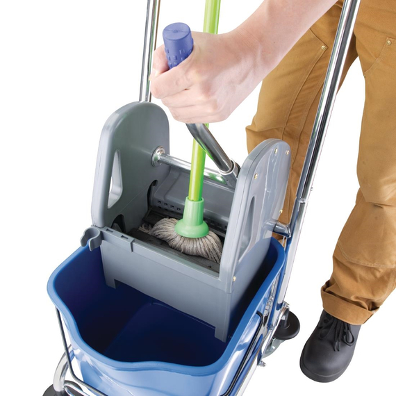 Jantex Deluxe Moppeimer mit Mopppresse 24L 3 Jantex Deluxe Moppeimer mit Mopppresse 24L