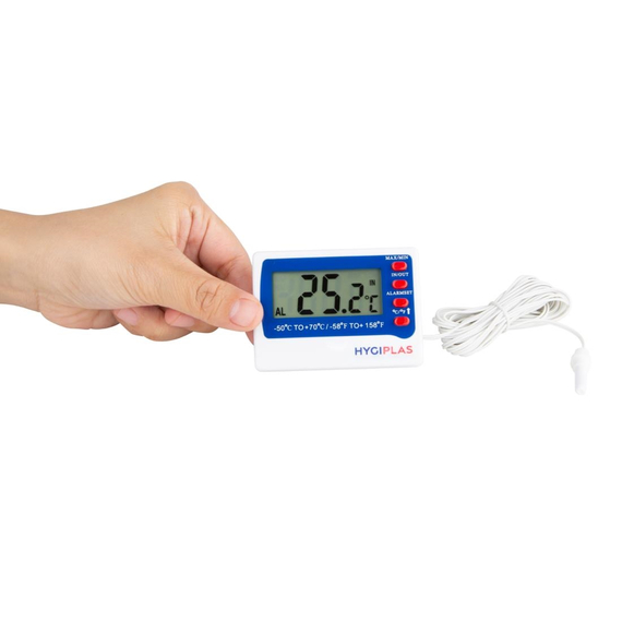 Hygiplas Digitales Kühlschrank-Gefrierschrank-Thermometer 3 Hygiplas Digitales Kühlschrank-Gefrierschrank-Thermometer