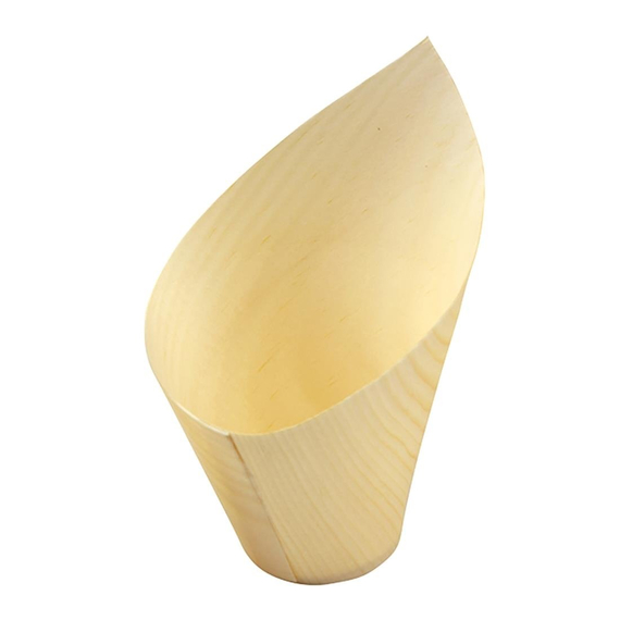 Sier Einwegbecher Holz schräg 11cl. (FSC®) ø36 x h110/50mm (40 Stück) Sier Einwegbecher Holz schräg 11cl. (FSC®) ø36 x h110/50mm (40 Stück)