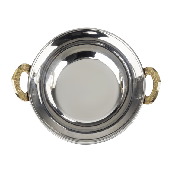 Olympia Kupfer Kadai Schale Edelstahl Messinggriffe 660ml 5 Olympia Kupfer Kadai Schale Edelstahl Messinggriffe 660ml