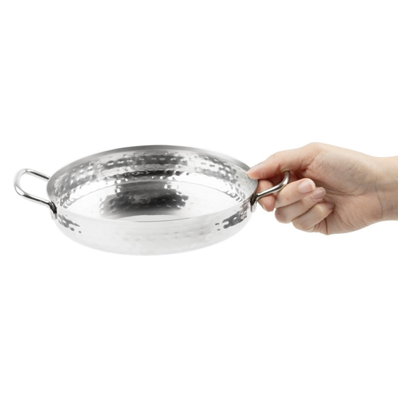 Olympia Tischpräsentation Handhabungsschale Edelstahl gehämmert 180mm 5 Olympia Tischpräsentation Handhabungsschale Edelstahl gehämmert 180mm