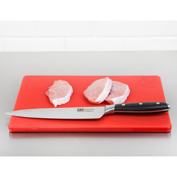 Hygiplas LDPE Schneidebrett rot 30,5x22,9x1,2cm 6 Hygiplas LDPE Schneidebrett rot 30,5x22,9x1,2cm