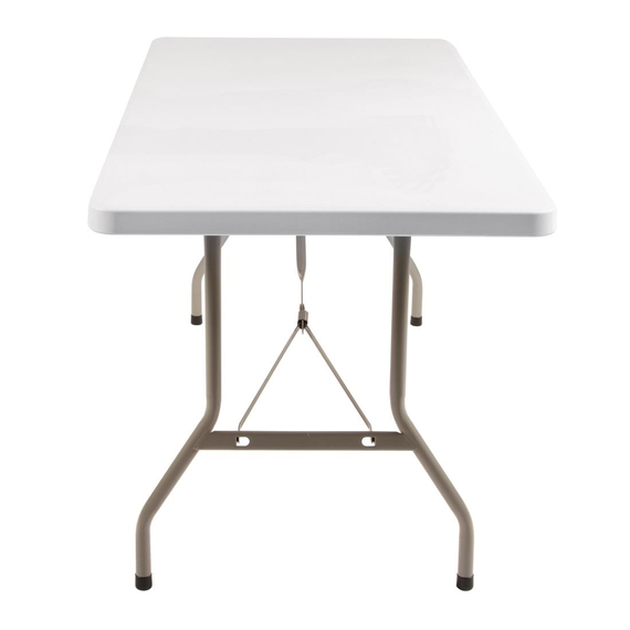Bolero rechteckiger Klapptisch weiß 152cm 3 Bolero rechteckiger Klapptisch weiß 152cm