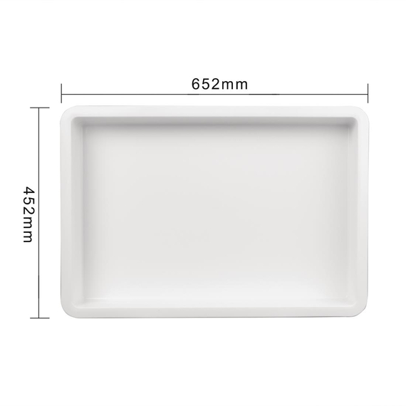 Vogue PP-Teigkasten 650 x 455 x 85mm 3 Vogue PP-Teigkasten 650 x 455 x 85mm