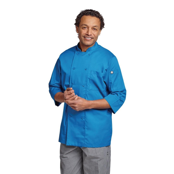 Chef Works Unisex Chefs Jacke Blau M 9 Chef Works Unisex Chefs Jacke Blau M