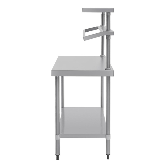 Vogue Edelstahl Arbeitstisch mit Aufsatz 120cm 3 Vogue Edelstahl Arbeitstisch mit Aufsatz 120cm