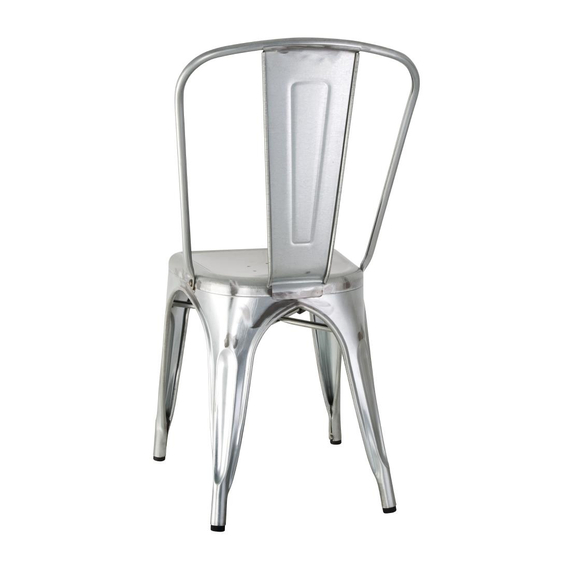 Bolero Bistro Stühle aus verzinktem Stahl (4 Stück) 3 Bolero Bistro Stühle aus verzinktem Stahl (4 Stück)
