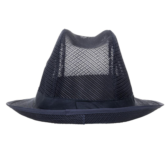 Trilby Hut mit Haarnetz dunkelblau Größe S 3 Trilby Hut mit Haarnetz dunkelblau Größe S