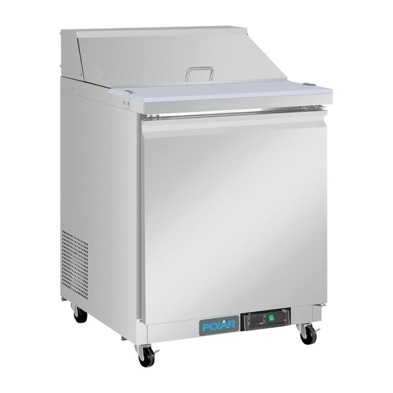 Polar U-Serie Premium Einzeltür Mega Top Prep Thekenkühlschrank 154 Liter 3 Polar U-Serie Premium Einzeltür Mega Top Prep Thekenkühlschrank 154 Liter