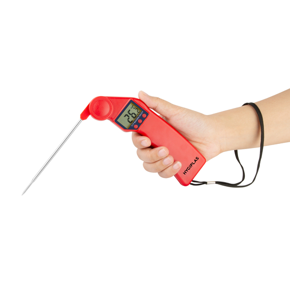 Hygiplas Easytemp Farbcodiertes rotes Thermometer 3 Hygiplas Easytemp Farbcodiertes rotes Thermometer