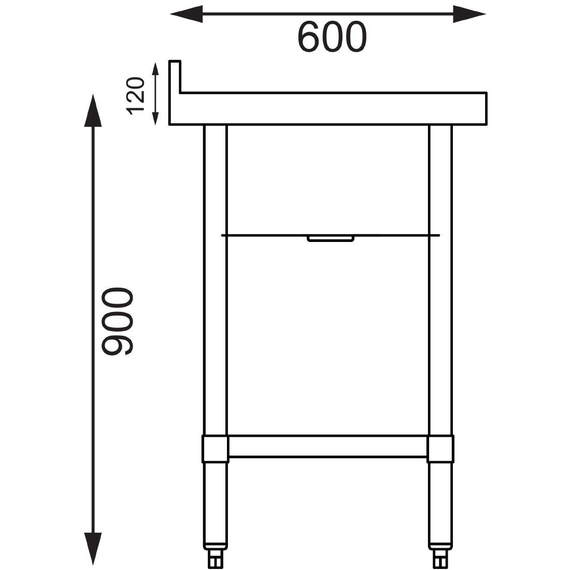 Vogue kleiner Spültisch 75cm lang 7 Vogue kleiner Spültisch 75cm lang