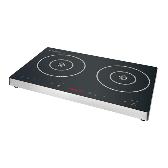 Caterlite Touch Control Doppel-Induktionskochfeld 3 Caterlite Touch Control Doppel-Induktionskochfeld