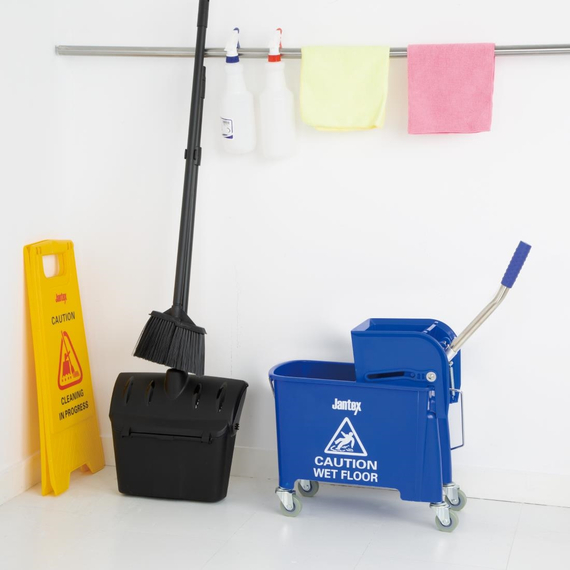 Jantex Moppeimer mit Mopppresse blau 20L 4 Jantex Moppeimer mit Mopppresse blau 20L