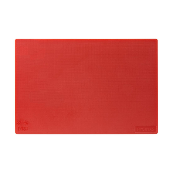 Hygiplas LDPE Schneidebrett rot 45x30x1cm 1 Hygiplas LDPE Schneidebrett rot 45x30x1cm