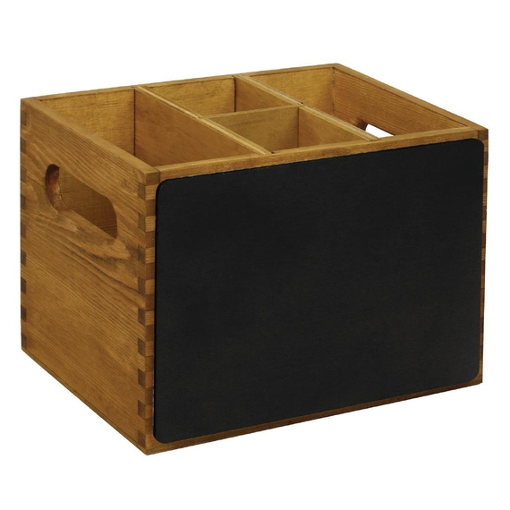 Olympia Besteckbehälter Holz mit Tafel Olympia Besteckbehälter Holz mit Tafel