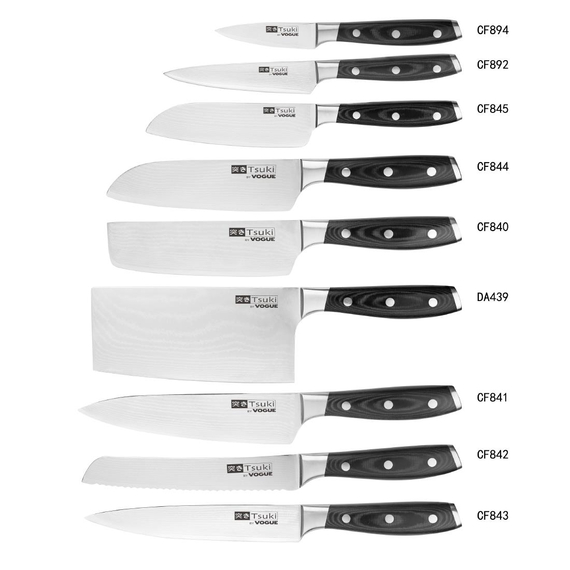 Vogue Tsuki Serie 7 Santokumesser 18cm 1 Vogue Tsuki Serie 7 Santokumesser 18cm