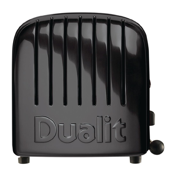 Dualit Toaster 60145 schwarz 6 Schlitze 2 Dualit Toaster 60145 schwarz 6 Schlitze
