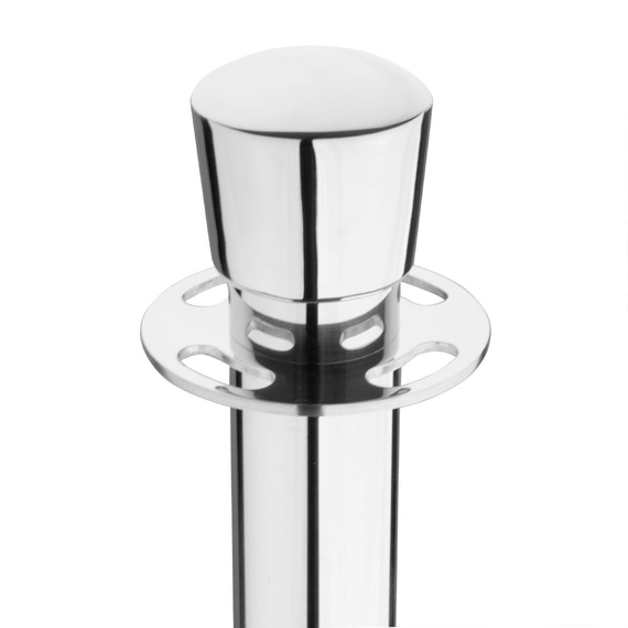 Bolero Flachfuss Absperrpfosten Barriere Pfosten Poliert Edelstahl (2 Stück) 2 Bolero Flachfuss Absperrpfosten Barriere Pfosten Poliert Edelstahl (2 Stück)
