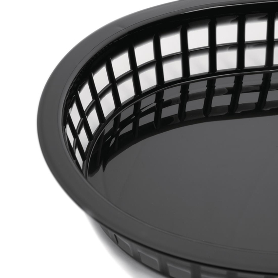 Olympia ovale Servierkörbe Kunststoff schwarz (6 Stück) 1 Olympia ovale Servierkörbe Kunststoff schwarz (6 Stück)