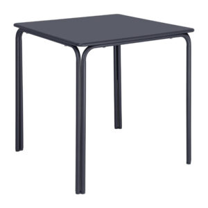Bolero Adeline Stahl quadratischer Tisch 700mm Schieferblau