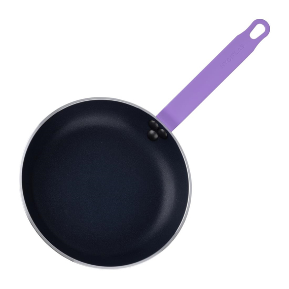 Hygiplas Teflon Platinum Plus antihaftbeschichtete Bratpfanne 240mm grün lila 2 Hygiplas Teflon Platinum Plus antihaftbeschichtete Bratpfanne 240mm grün lila
