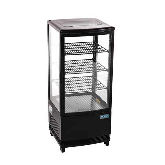 Polar C-Serie Energieeffizienter Kühlschrank mit gebogener Tür Schwarz 86Ltr 1 Polar C-Serie Energieeffizienter Kühlschrank mit gebogener Tür Schwarz 86Ltr