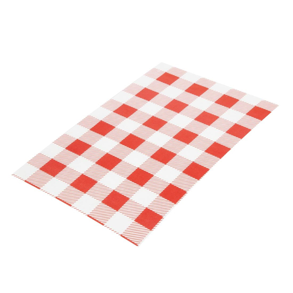 Fettabweisende Papierbögen Rotes Karo 190 x 310mm (200 Stück) 1 Fettabweisende Papierbögen Rotes Karo 190 x 310mm (200 Stück)