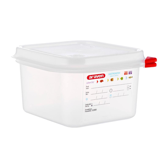 Araven GN1/6 Vorratsbehälter 1,7L (4 Stück) Araven GN1/6 Vorratsbehälter 1,7L (4 Stück)