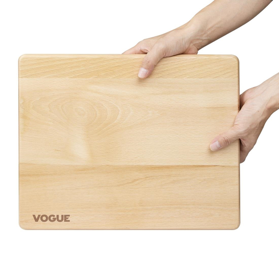 Vogue Schneidebrett Buche Medium 380x305x30mm 3 Vogue Schneidebrett Buche Medium 380x305x30mm