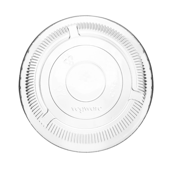 Vegware-Deckel für kompostierbare Softdrinkbecher der Serie 96 (1000 Stück) 2 Vegware-Deckel für kompostierbare Softdrinkbecher der Serie 96 (1000 Stück)