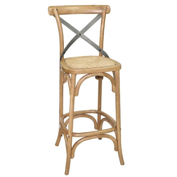 Bolero Barhocker aus Holz mit Rückenlehne 1 Bolero Barhocker aus Holz mit Rückenlehne