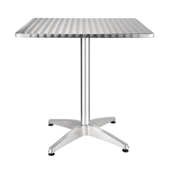 Bolero quadratischer Bistrotisch Edelstahl 1 Bein 70cm Bolero quadratischer Bistrotisch Edelstahl 1 Bein 70cm