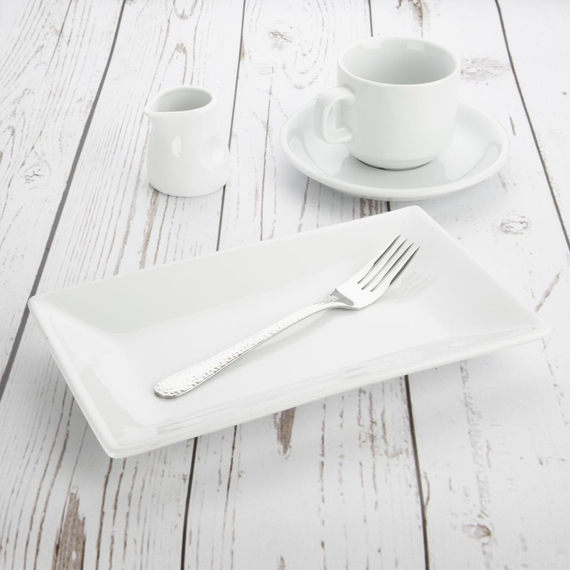 Olympia Whiteware rechteckige Servierteller 25 x 15cm (4 Stück) 2 Olympia Whiteware rechteckige Servierteller 25 x 15cm (4 Stück)