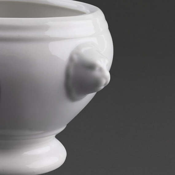 Olympia Whiteware Löwenkopf Suppenschüsseln 475ml/16.5oz (6 Stück) 8 Olympia Whiteware Löwenkopf Suppenschüsseln 475ml/16.5oz (6 Stück)