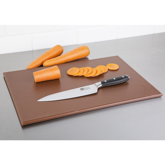 Hygiplas standard Schneidebrett mit hoher Dichte braun 1 Hygiplas standard Schneidebrett mit hoher Dichte braun