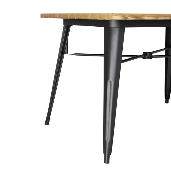 Bolero Kompletter Outdoor Tisch 120x76x76cm Helles Holz 2 Bolero Kompletter Outdoor Tisch 120x76x76cm Helles Holz