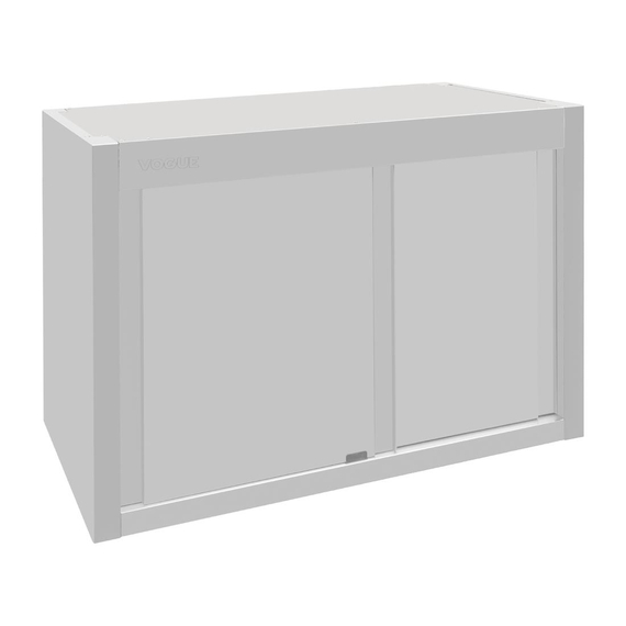 Vogue Hängeschrank Edelstahl 650x900x400mm Vogue Hängeschrank Edelstahl 650x900x400mm