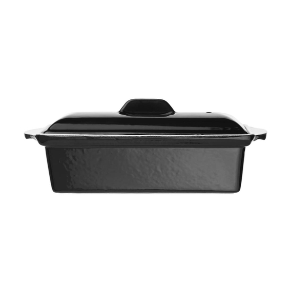 Vogue Terrinenform aus Gusseisen schwarz 1,3L 1 Vogue Terrinenform aus Gusseisen schwarz 1,3L