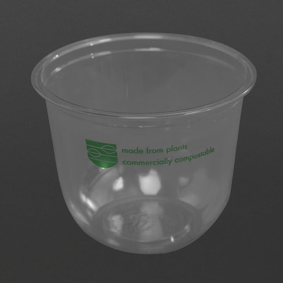 Vegware 96 Serie kompostierbare Rundbehälter 355ml (1000 Stück) Vegware 96 Serie kompostierbare Rundbehälter 355ml (1000 Stück)