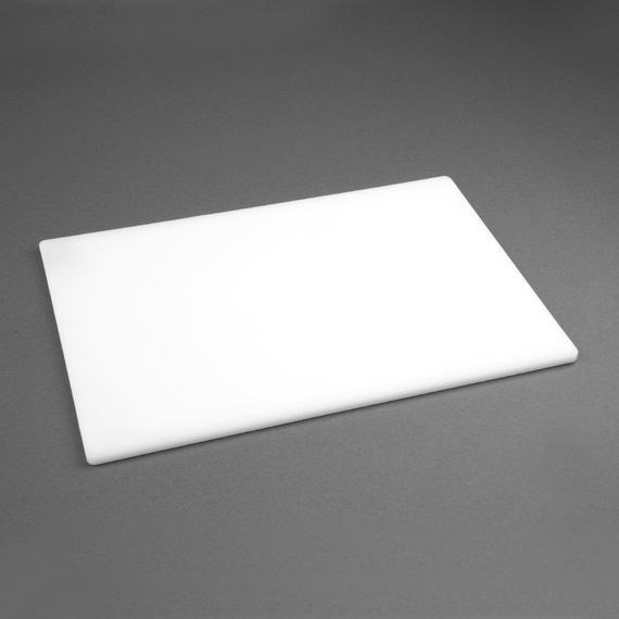 Hygiplas Schneidebrett aus weißem Niedrigdichte-Polyethylen Standard 450x300x12mm 1 Hygiplas Schneidebrett aus weißem Niedrigdichte-Polyethylen Standard 450x300x12mm