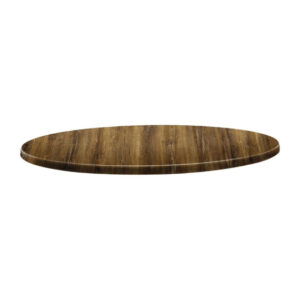 Topalit Classic Line runde Tischplatte Atacama Kirschenholz 60cm