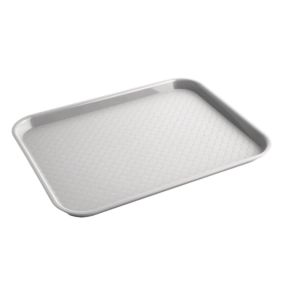 Olympia Kristallon Polypropylen Fast-Food-Tablett Grau Klein 345mm 1 Olympia Kristallon Polypropylen Fast-Food-Tablett Grau Klein 345mm