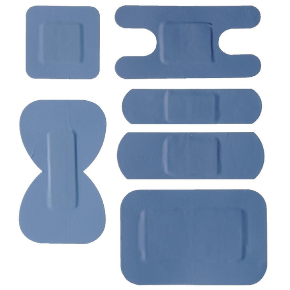 Blaue, gemischte Pflaster (100 Stück) Blaue, gemischte Pflaster (100 Stück)