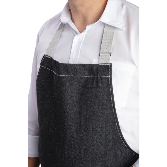 Southside Denimlatzschürze schwarz 1 Southside Denimlatzschürze schwarz