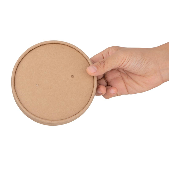 Fiesta Compostable Papierdeckel 11,8cm für Suppenbecher (500 Stück) 1 Fiesta Compostable Papierdeckel 11,8cm für Suppenbecher (500 Stück)